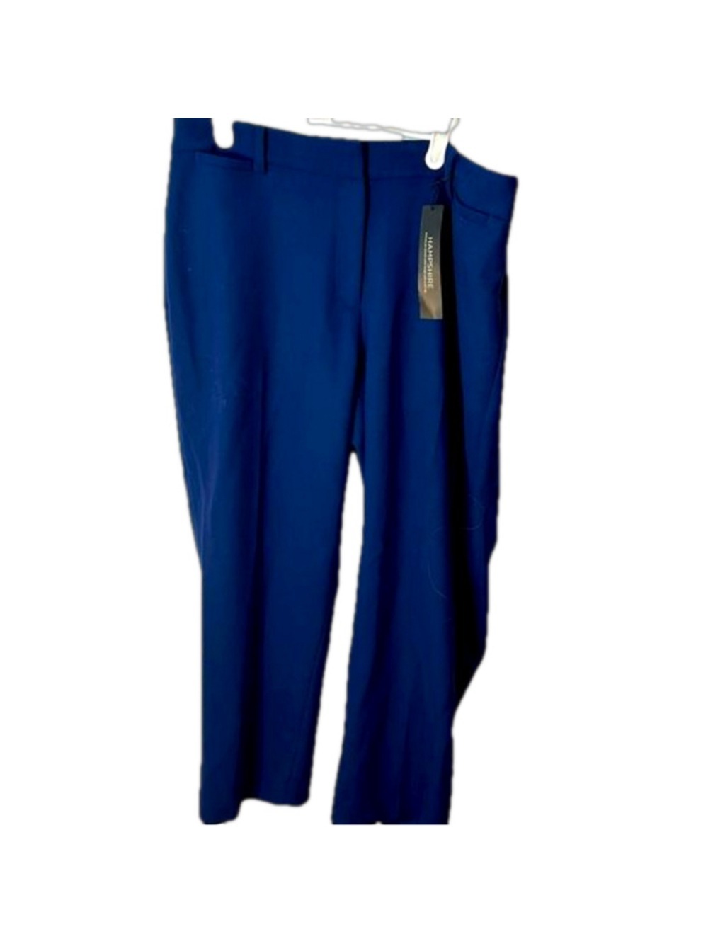 Talbots Hampshire size 14 W blend navy ankle length dress pants NWT